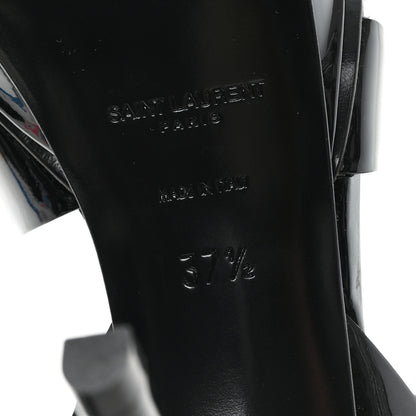 Saint Laurent Patent Tribute 75 Platform Sandals 37.5 Black 7 of 10