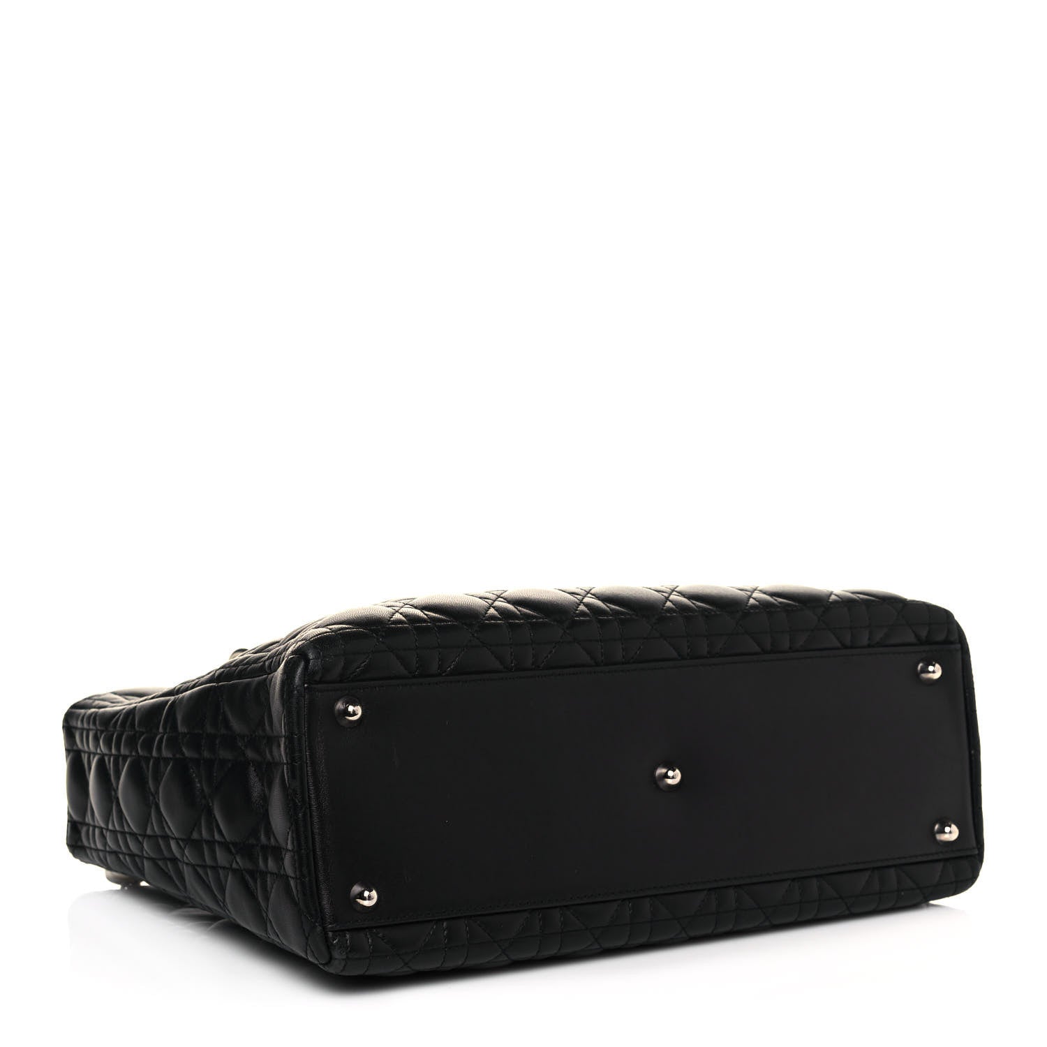 Christian Dior Lambskin Cannage Large Lady Dior Black 4 of 13