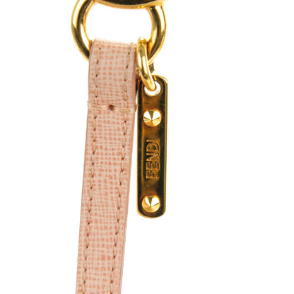 Fendi Fox Fur Vitello Elite Bi-Color Pom Pom Bag Charm Rosa Cammello Cipria 4 of 4