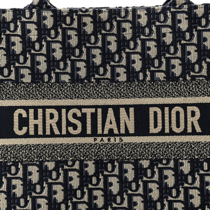Christian Dior Oblique Medium Book Tote Blue Multicolor 8 of 14