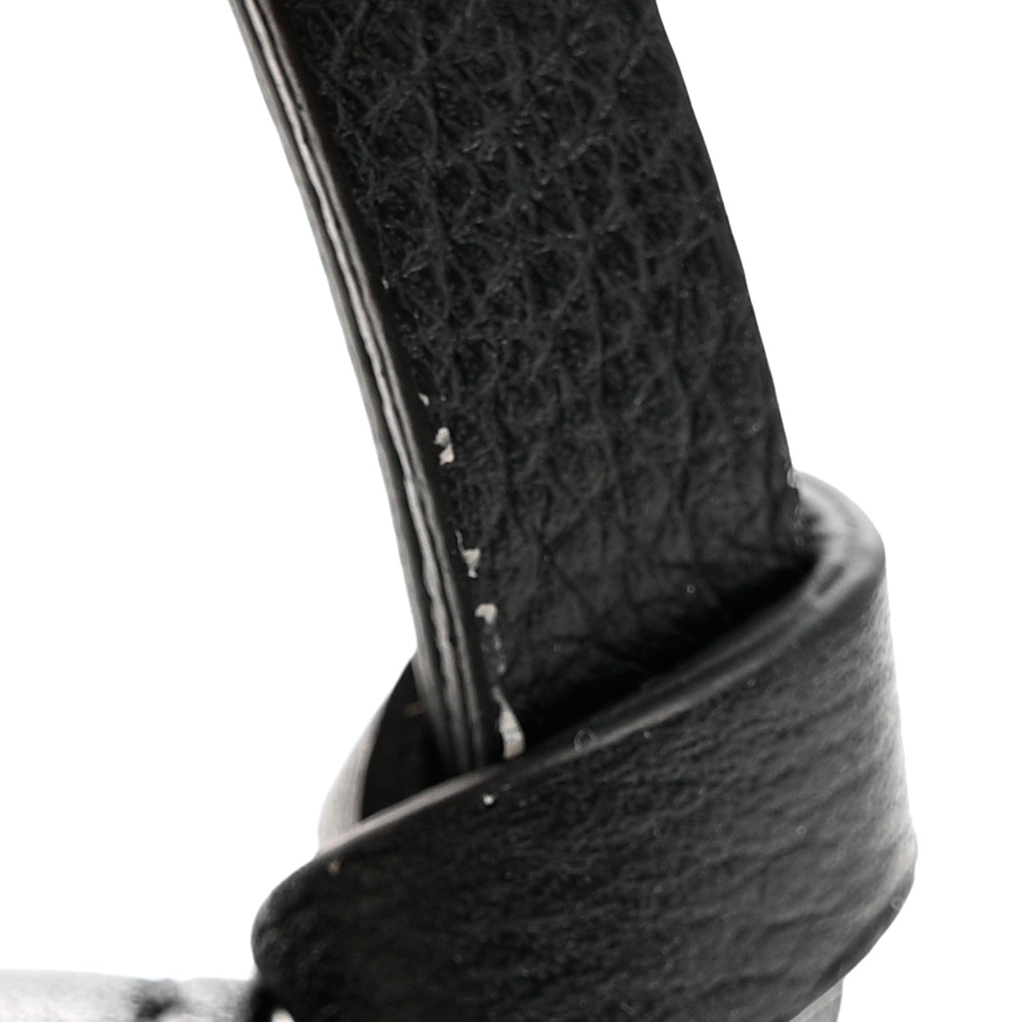 Calfskin Lockme Zippy Coin Purse Black
