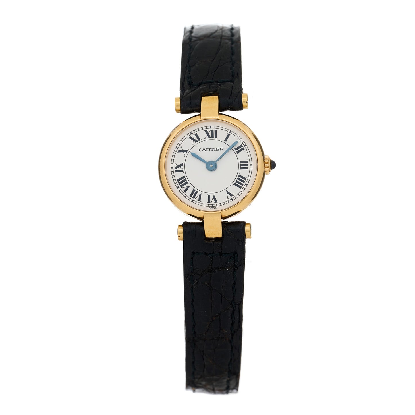 18K Yellow Gold Alligator 26mm Vendome Quartz Watch