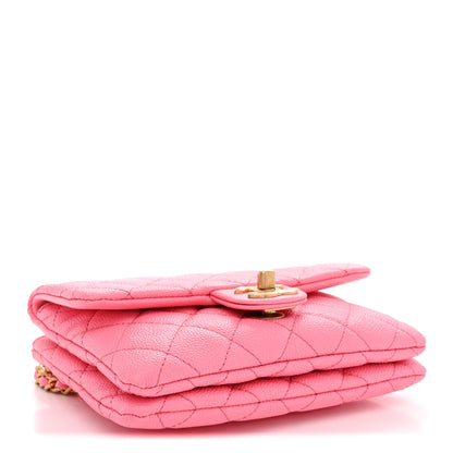 Chanel Shiny Caviar Pick Me Up Flap Belt Bag Pink 4 of 10