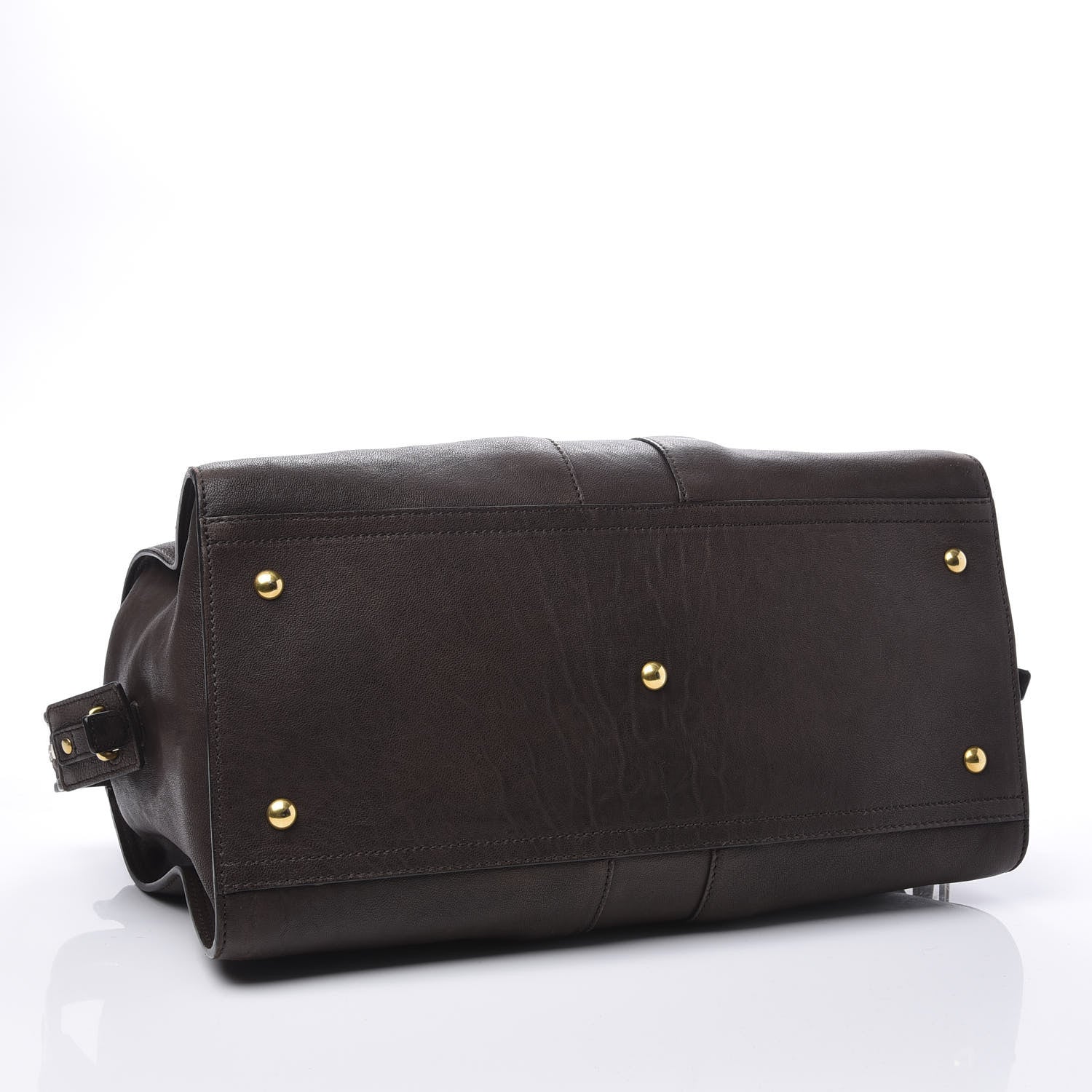 Saint Laurent Calfskin Medium Cabas ChYc Dark Brown 3 of 9