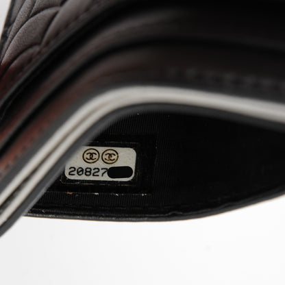 Chanel Lambskin Camellia Embossed Card Holder Black 7 of 8