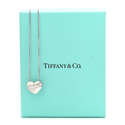 Tiffany Sterling Silver Heart Arrow Pendant Necklace 7 of 7