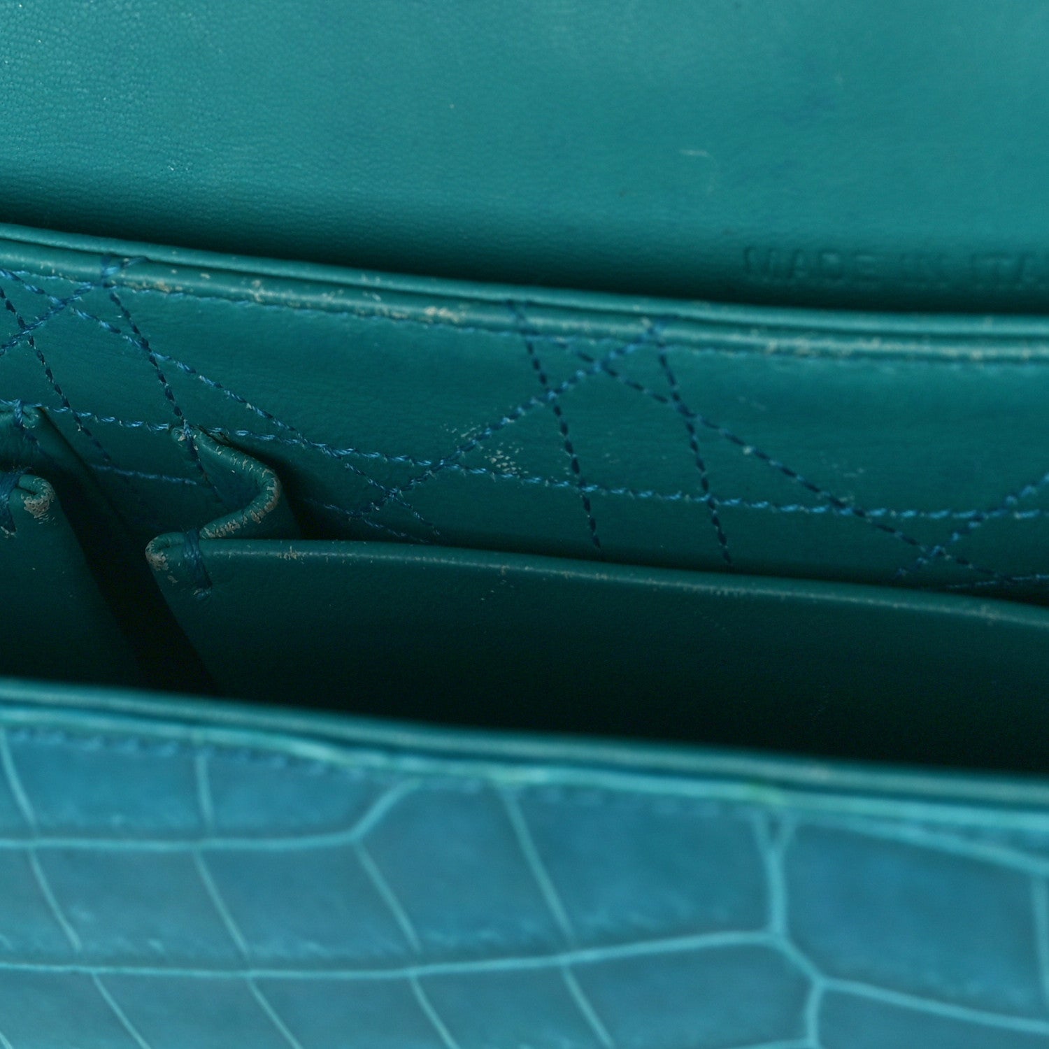 Christian Dior Crocodile Medium Miss Dior Flap Blue 12 of 12