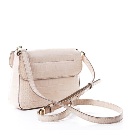 Givenchy Calfskin Crocodile Embossed Mini Nobile Shoulder Bag Nude Pink 2 of 5