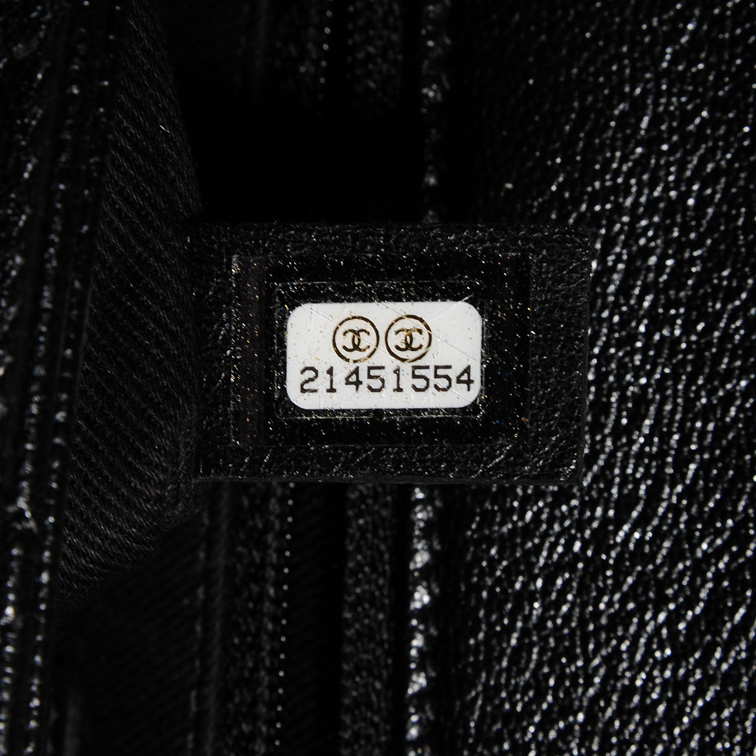 Chanel Metallic Goatskin Medium City Rock Flap Black 7 of 9