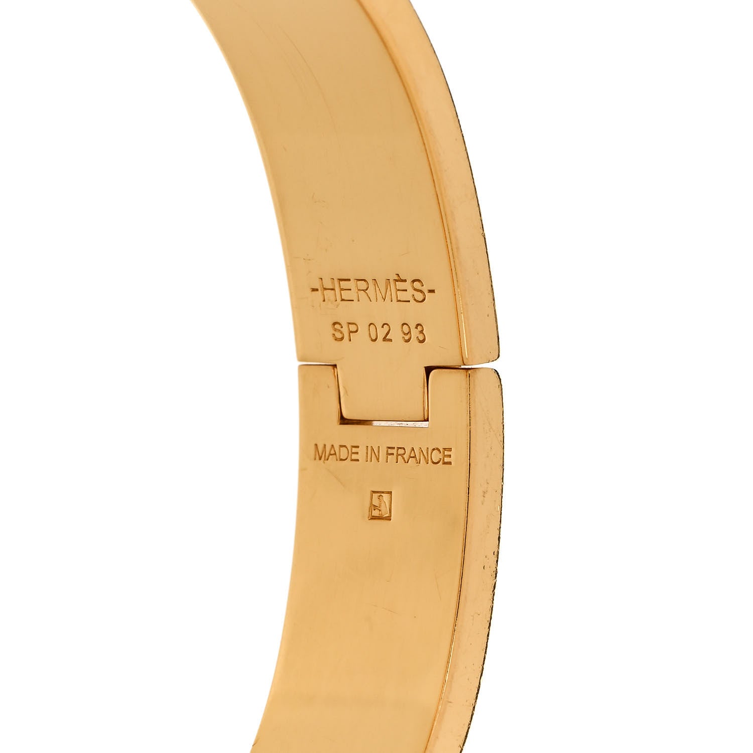Hermes Enamel Narrow Clic Clac H Bracelet PM Rose Candeur 4 of 5