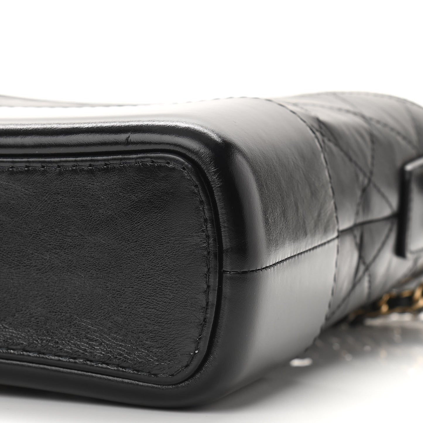 Aged Calfskin Medium Gabrielle Hobo Black