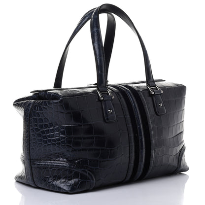 Gucci Crocodile Large Treasure Boston 2 of 4