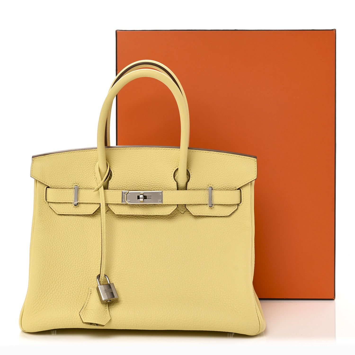 Hermes Togo Birkin 30 Jaune Poussin 11 of 11
