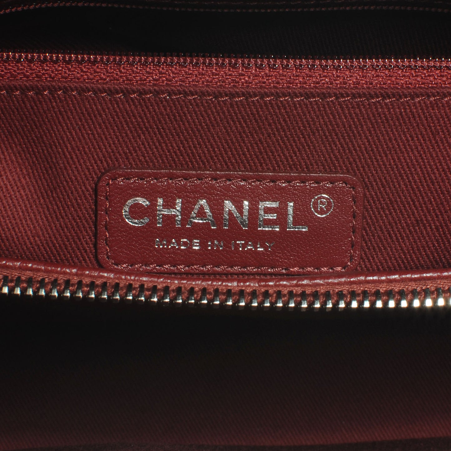 Soft Caviar Timeless Medium Shopping Tote Dark Red
