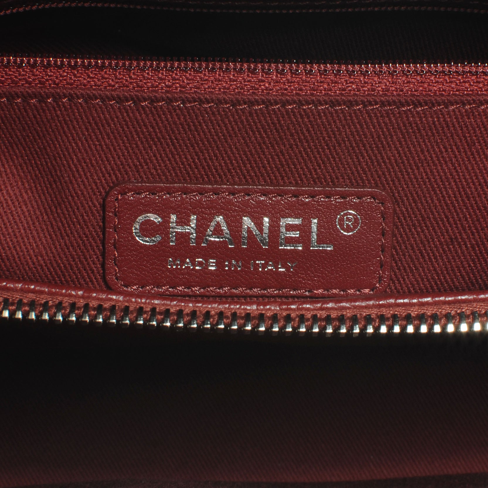 Chanel Soft Caviar Timeless Medium Shopping Tote Dark Red 7 of 8