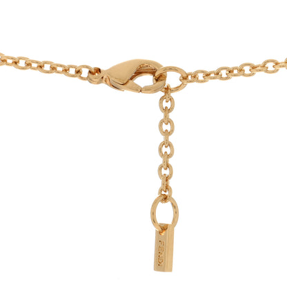 Fendi Bronze Baguette Necklace Gold 4 of 4