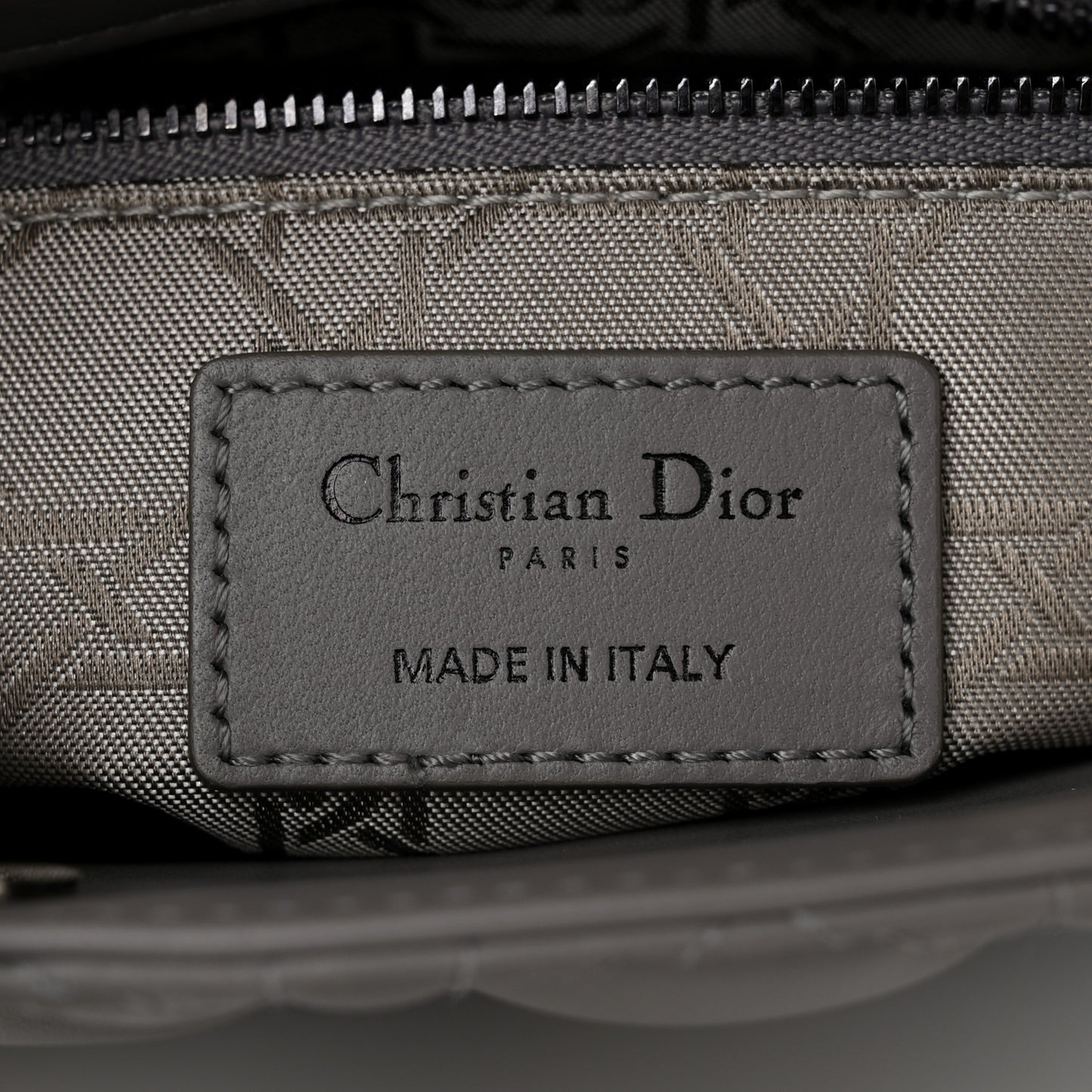 Lambskin Cannage Small My ABCDior Lady Dior Grey