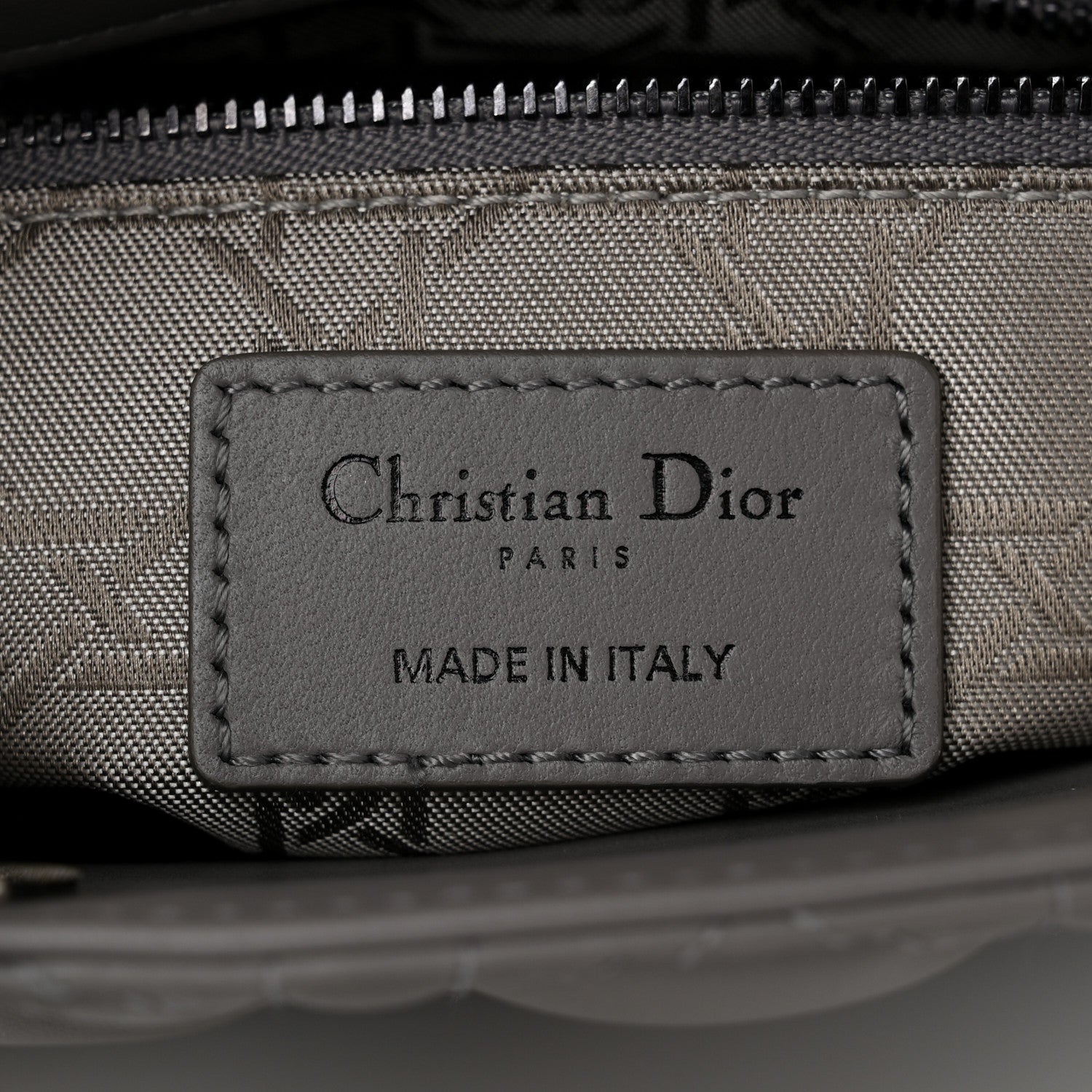 Christian Dior Lambskin Cannage Small My ABCDior Lady Dior Grey 6 of 10