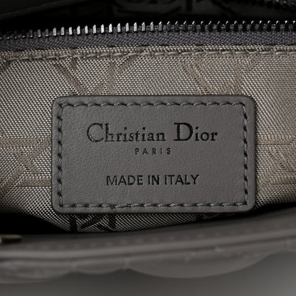 Christian Dior Lambskin Cannage Small My ABCDior Lady Dior Grey 6 of 10