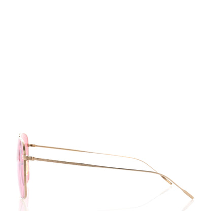 Oliver Peoples Titanium Dresner Sunglasses Gold 3 of 7