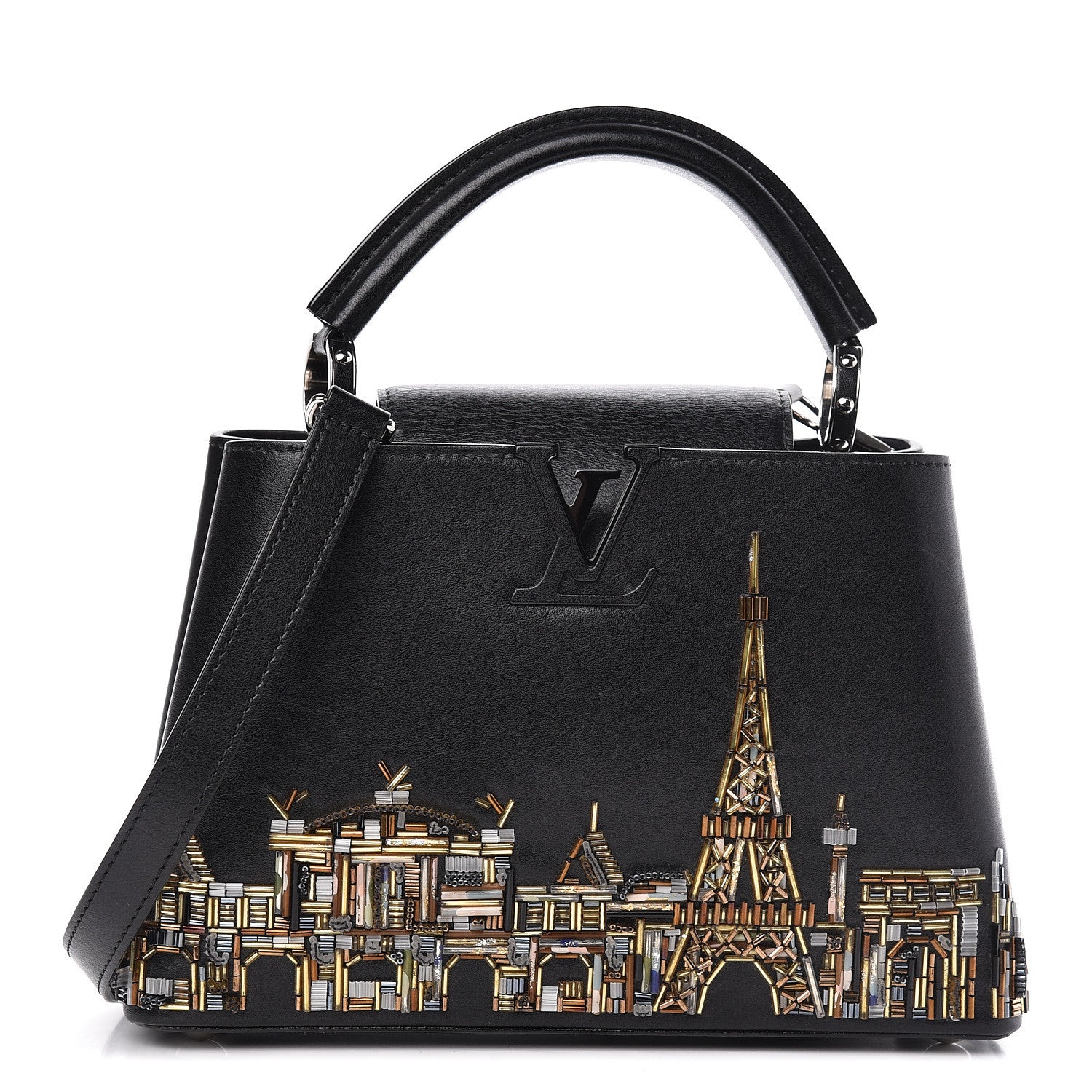 Louis Vuitton Capucines Skyline Paris BB Black 1 of 13