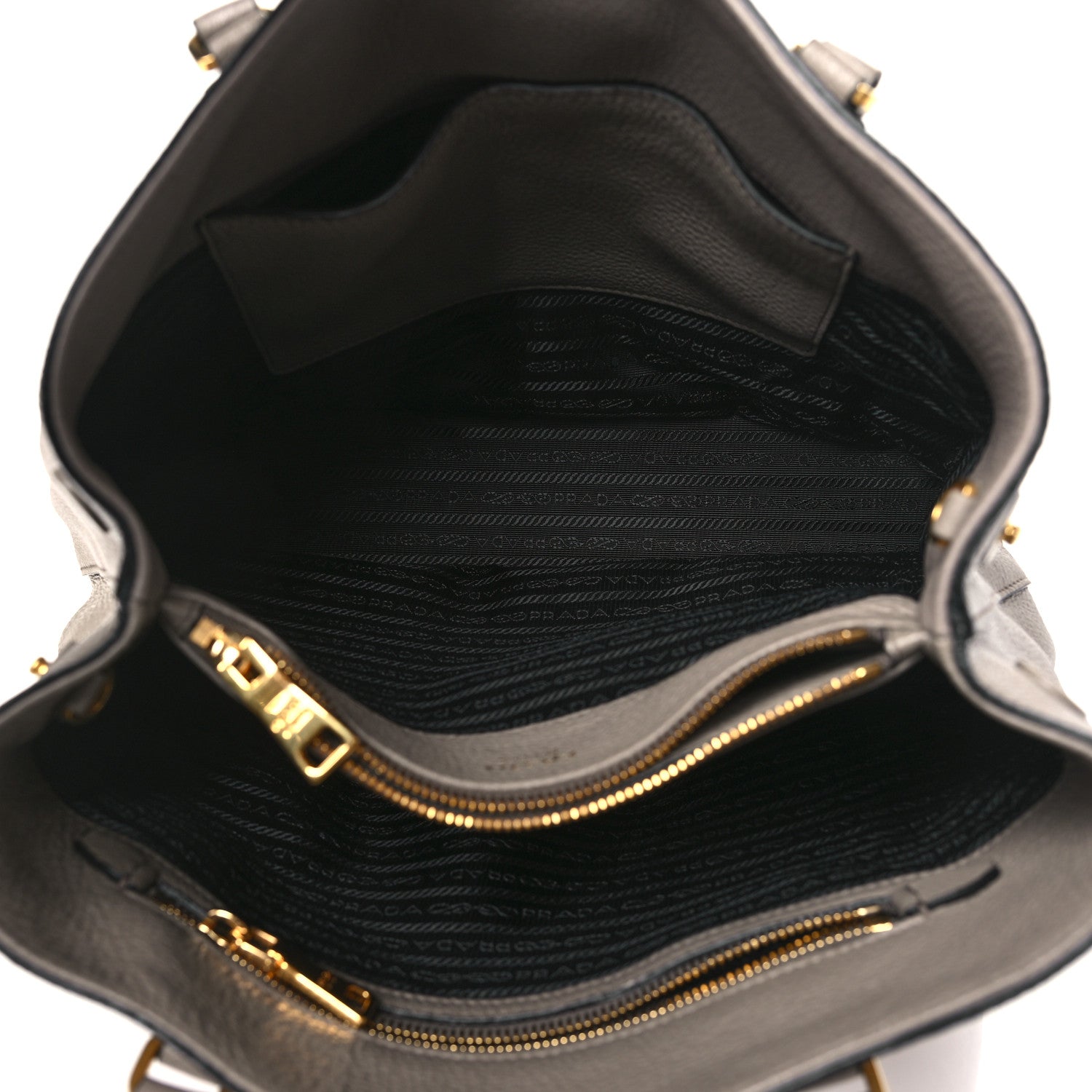 Prada Vitello Phenix Shoulder Bag Argilla 5 of 9