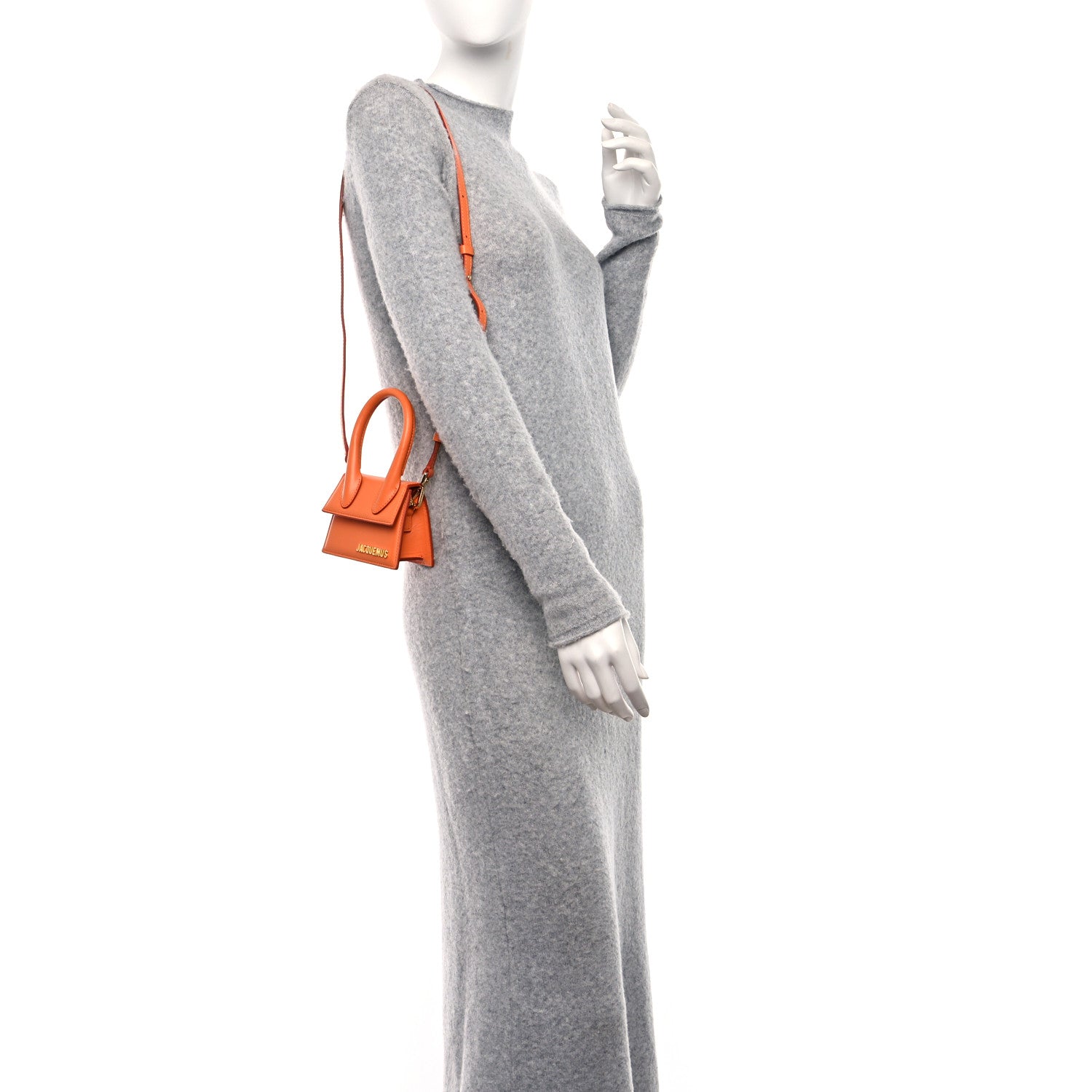 Jacquemus Smooth Calfskin Le Chiquito Orange 2 of 11