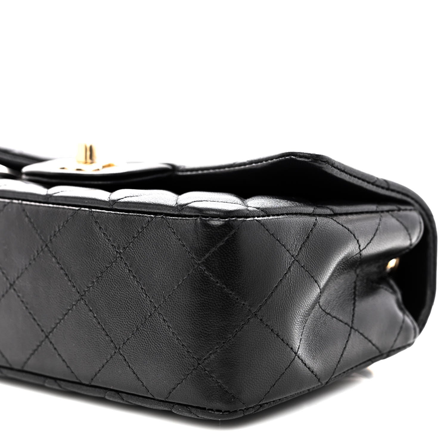 Chanel Lambskin Quilted Mini Rectangular Flap Black 10 of 10