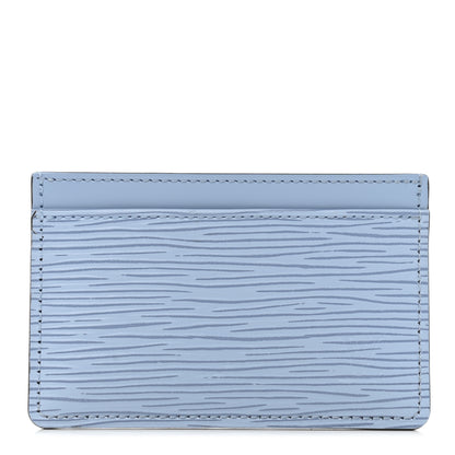 Louis Vuitton Epi Card Holder Celestial Blue 1 of 7