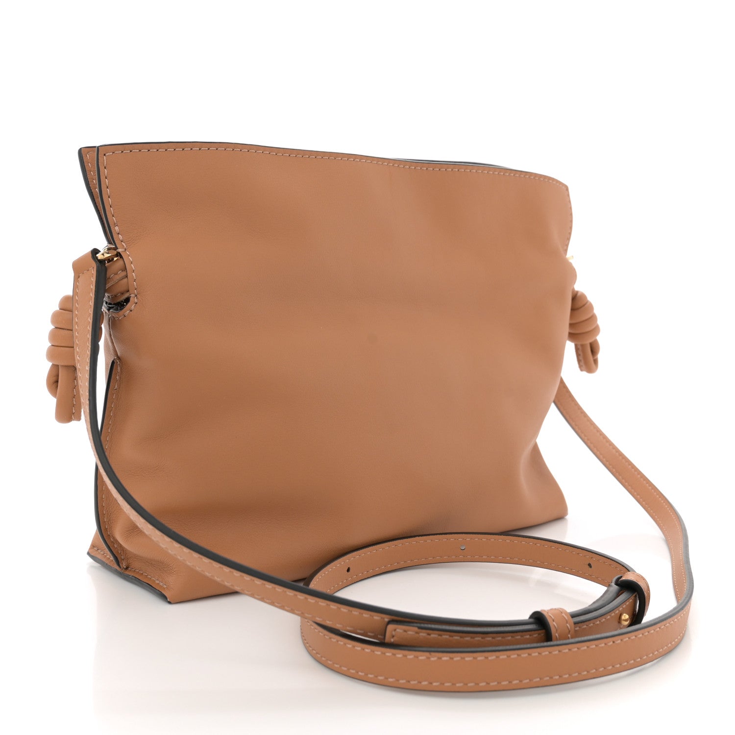 Loewe Calfskin Mini Flamenco Knot Clutch Warm Desert 3 of 10