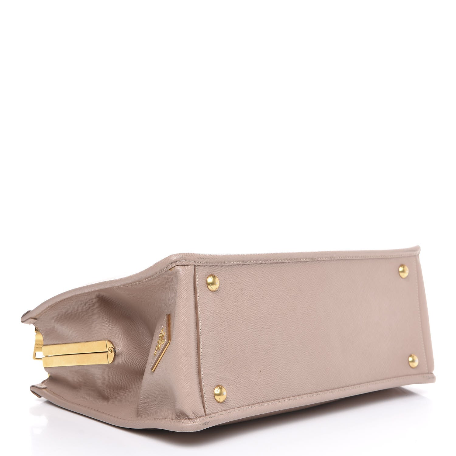 Prada Saffiano Frame Top Handle Bag Cammeo 3 of 13