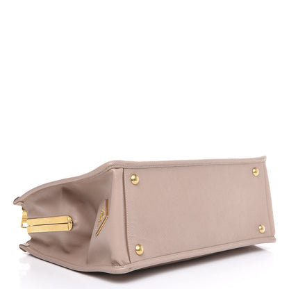 Prada Saffiano Frame Top Handle Bag Cammeo 3 of 13