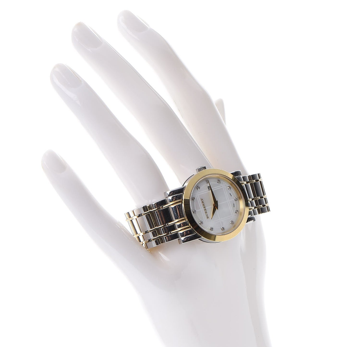 Stainless Steel Diamond Gold Tone Heritage Watch