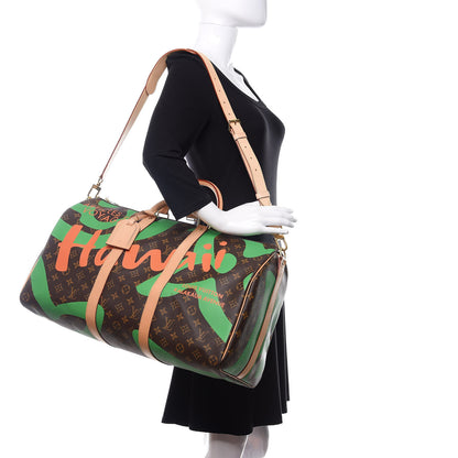 Louis Vuitton Monogram Tahitienne Hawaii Keepall Bandouliere 50 2 of 11