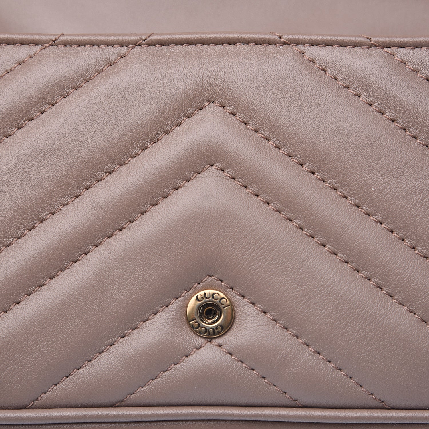 Gucci Calfskin Matelasse Super Mini GG Marmont Shoulder Bag Porcelain Rose 12 of 12