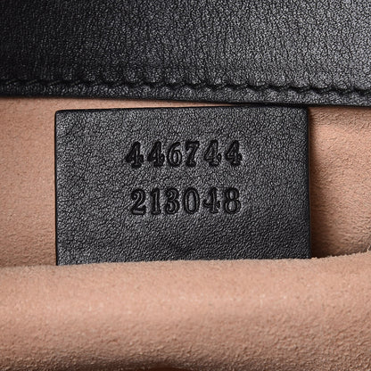Gucci Calfskin Matelasse Mini GG Marmont Shoulder Bag Black 7 of 13