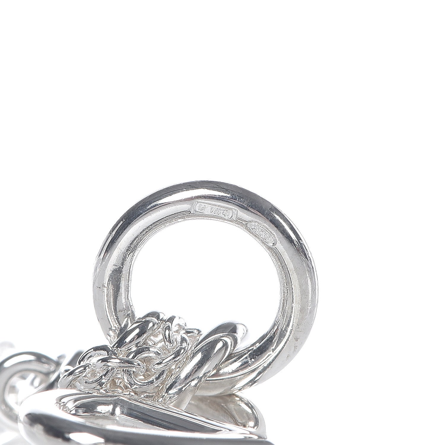 Hermes Sterling Silver Chaine D'Ancre Heart Toggle Necklace 4 of 7