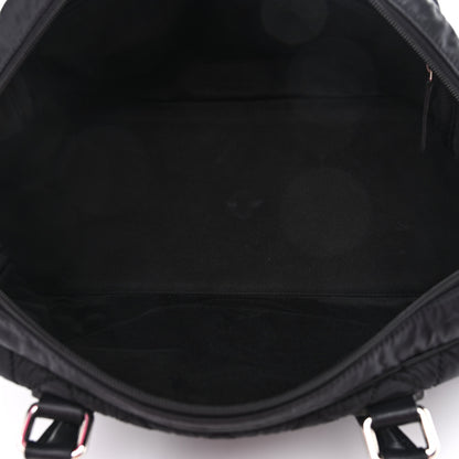 Chanel Calfskin Nylon Paris New York Duffel Bag Black 5 of 12