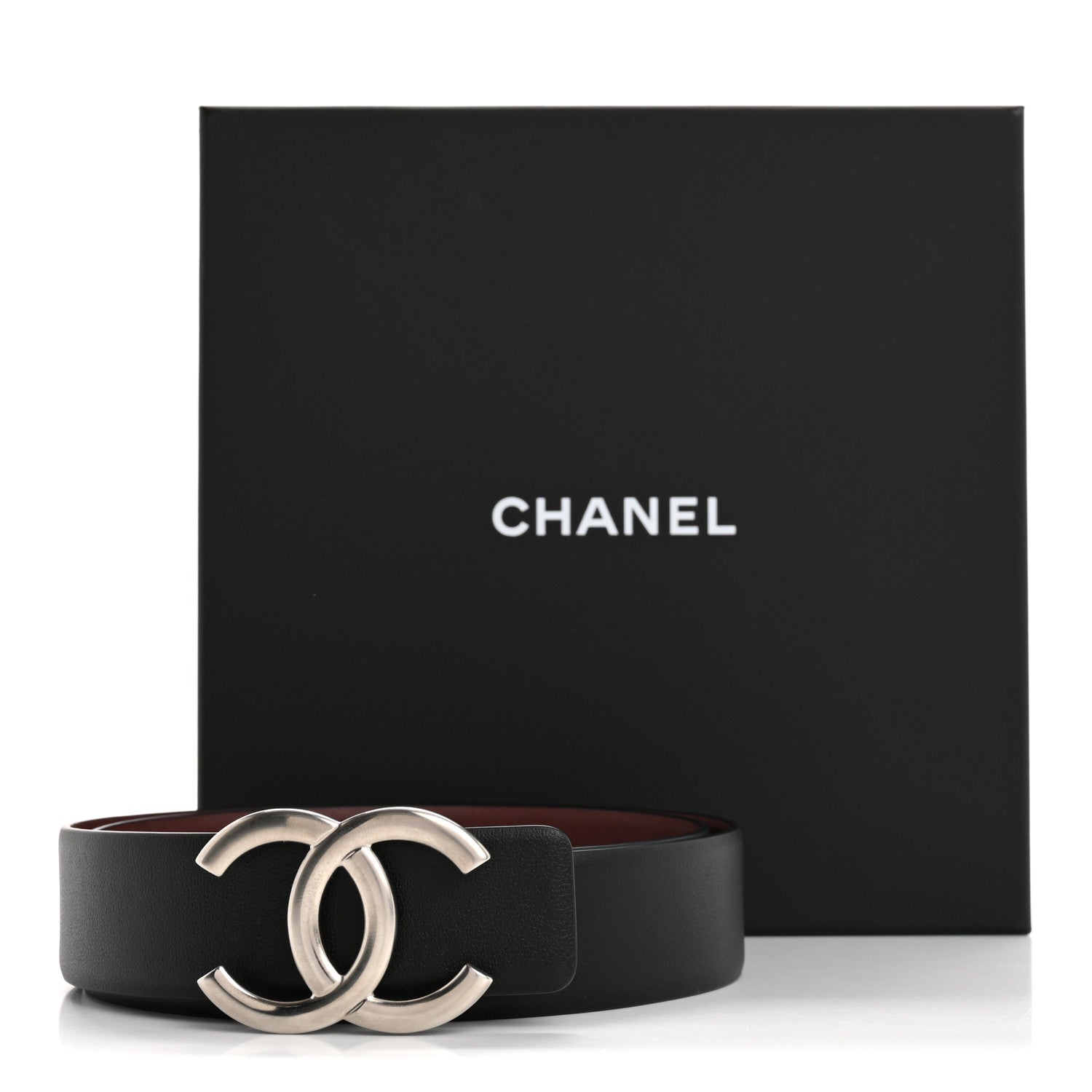 Chanel Lambskin CC Belt 75 30 Black 6 of 6