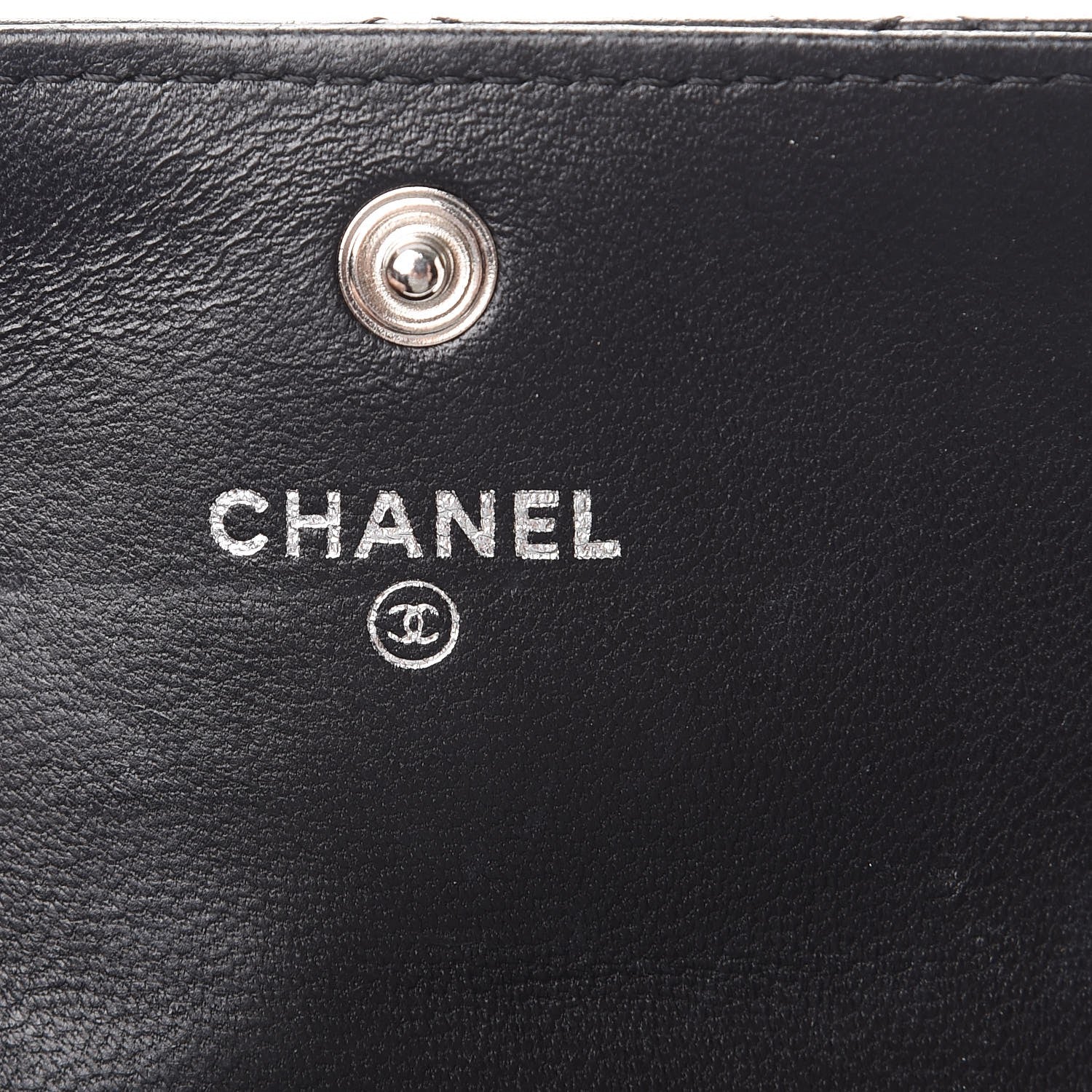 Chanel Lambskin Quilted Flap Card Holder Black 6 of 9