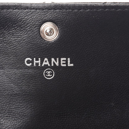 Chanel Lambskin Quilted Flap Card Holder Black 6 of 9