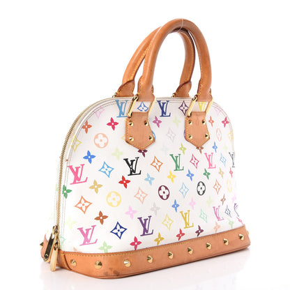 Louis Vuitton Monogram Multicolor Alma White 3 of 11