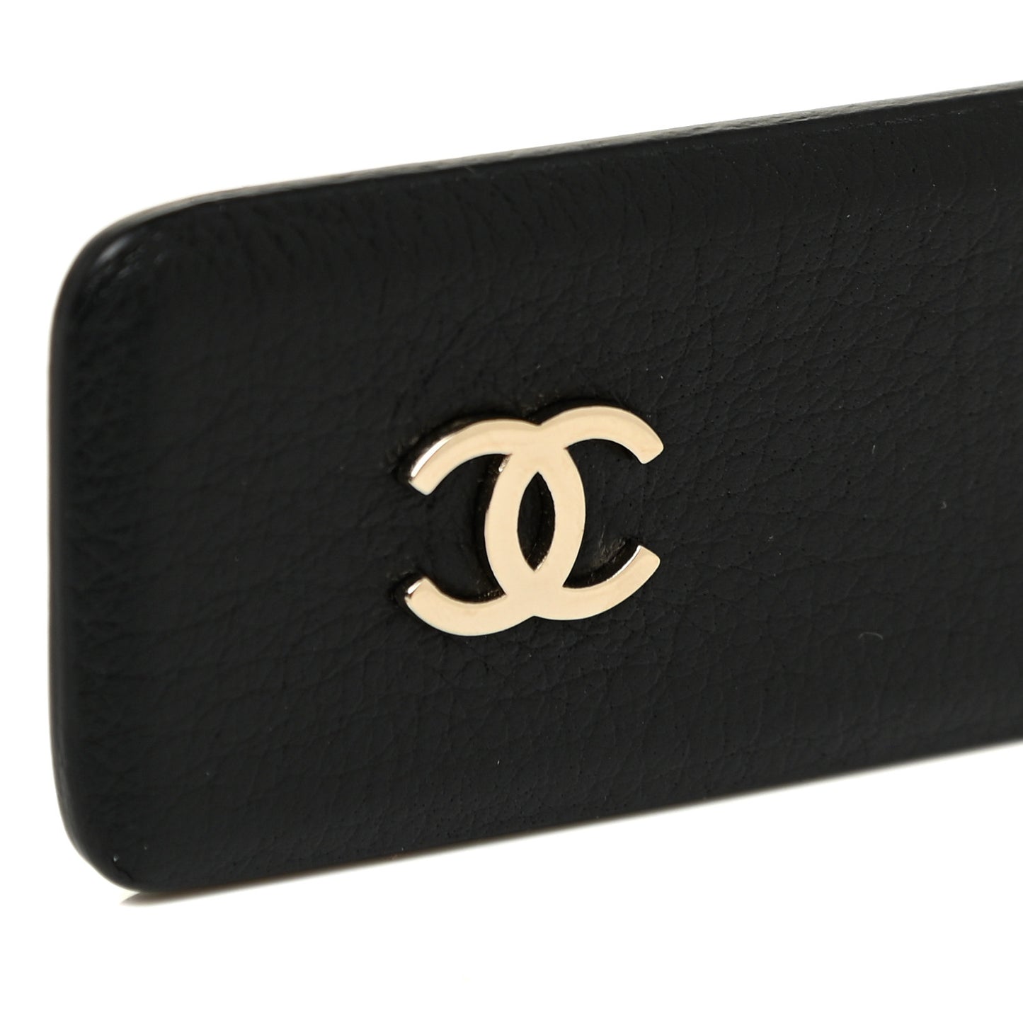 Lambskin Chain Square Buckle Belt 90 36 Black