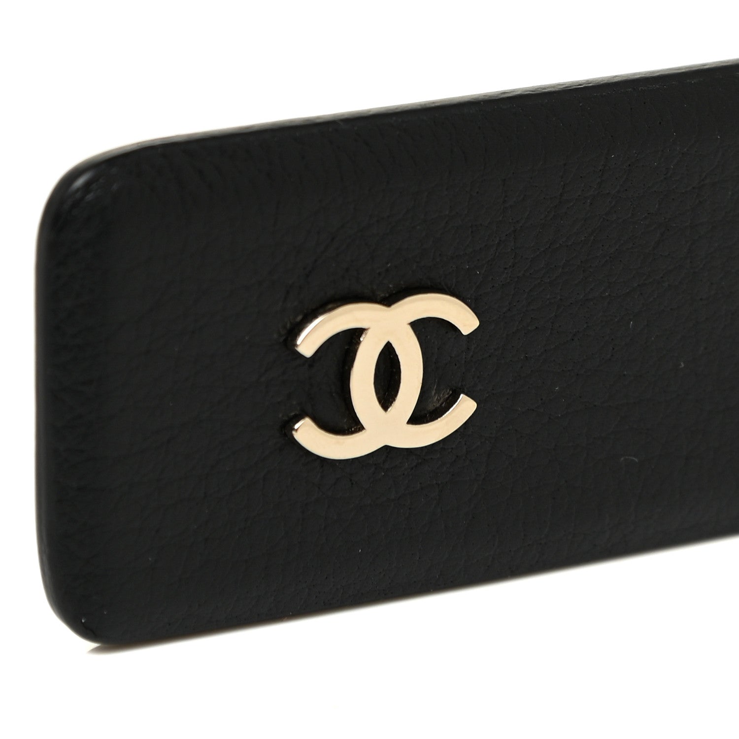 Chanel Lambskin Chain Square Buckle Belt 90 36 Black 5 of 8