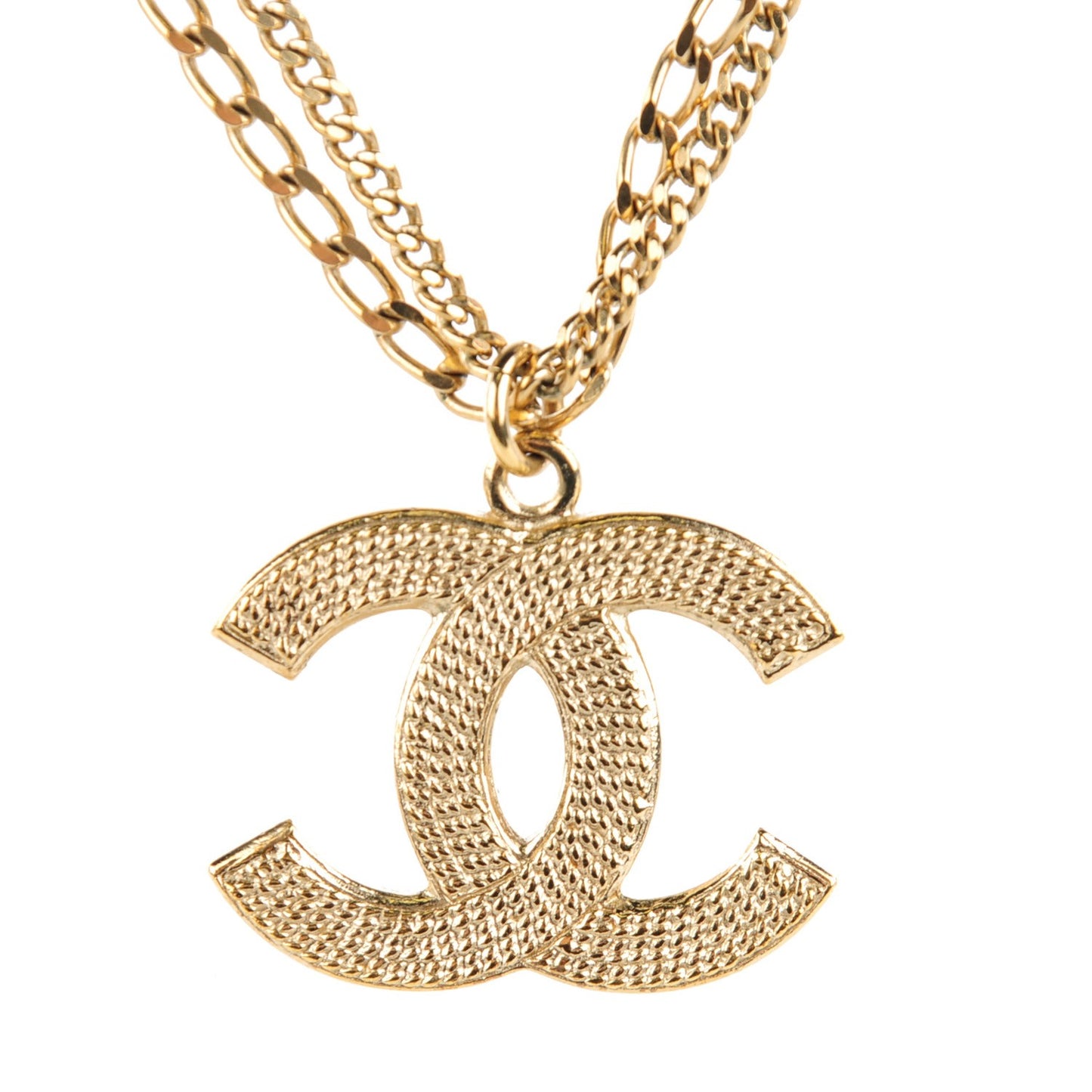 CC Pendant Necklace Gold