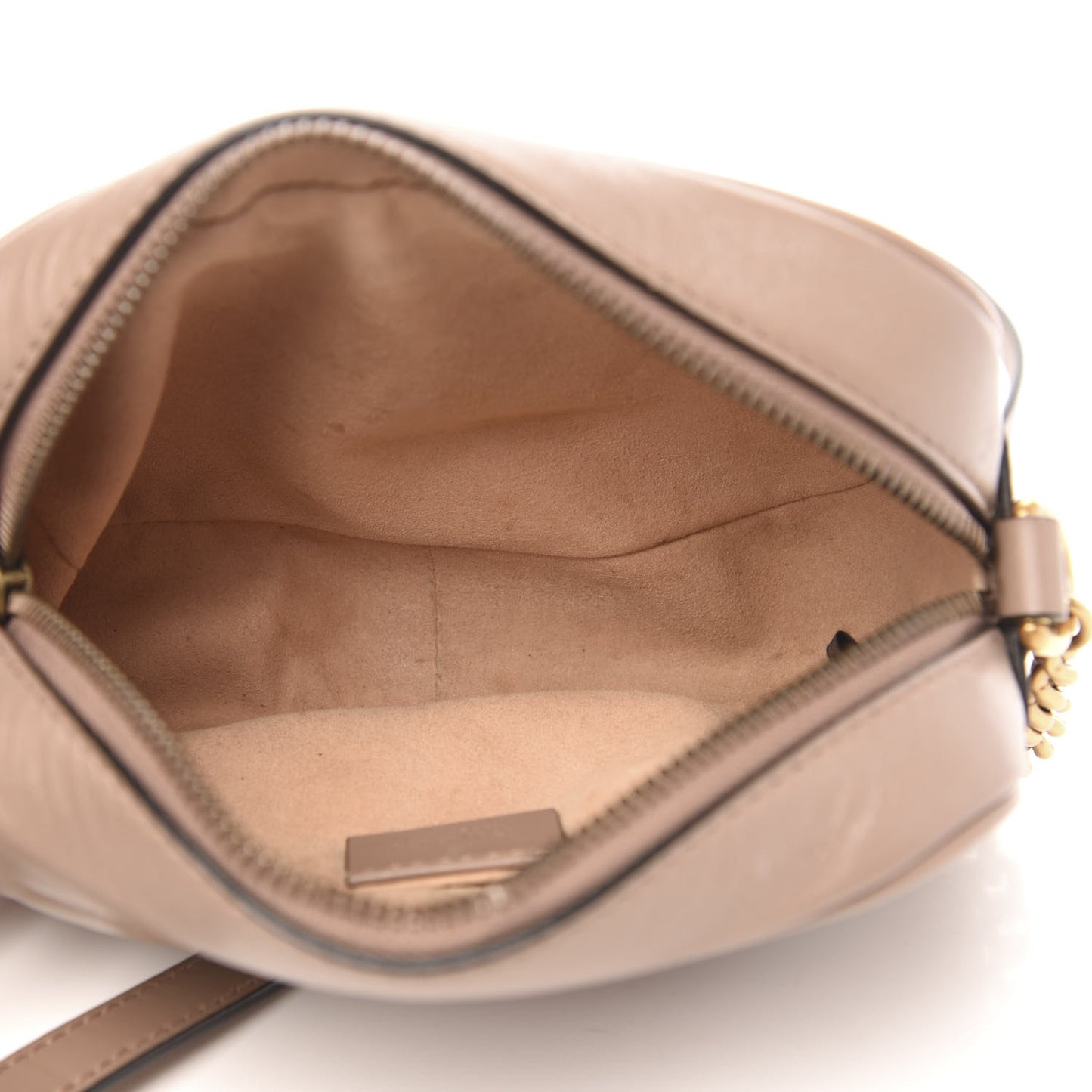 Calfskin Matelasse Mini GG Marmont Chain Shoulder Bag Porcelain Rose