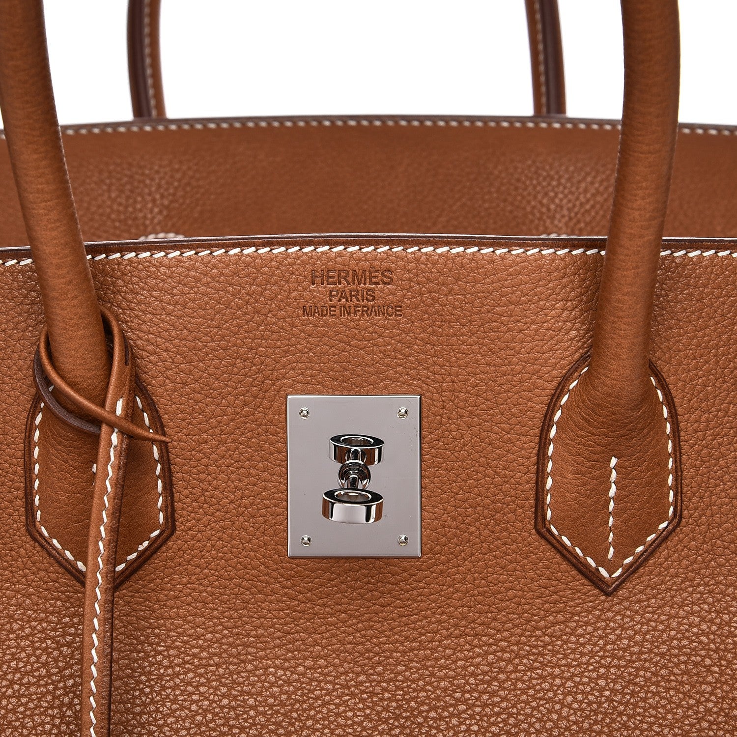 Hermes Natural Barenia Faubourg Birkin 35 Fauve 6 of 38