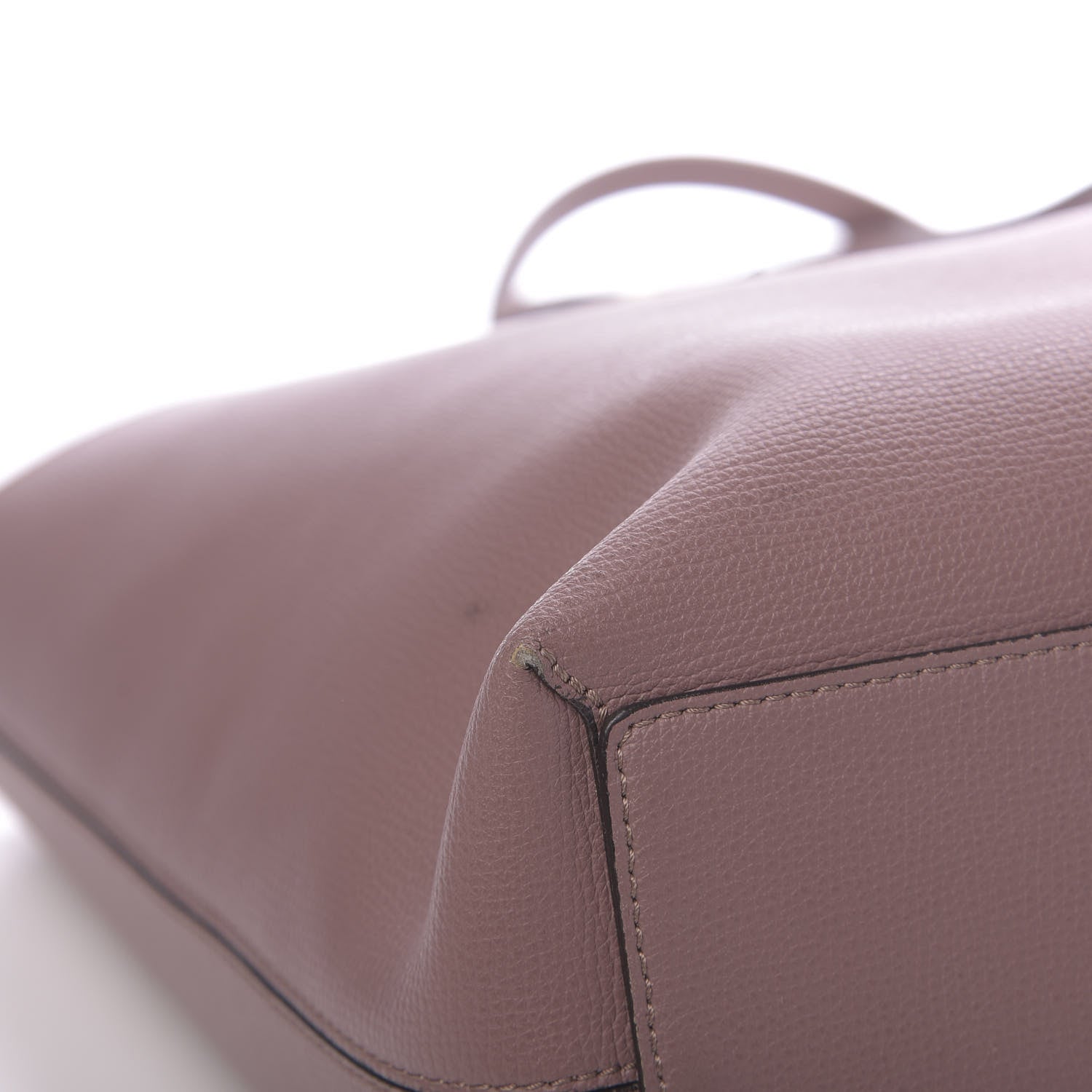 Burberry Grainy Calfskin Haymarket Check Medium Reversible Tote Dusty Pink 11 of 25