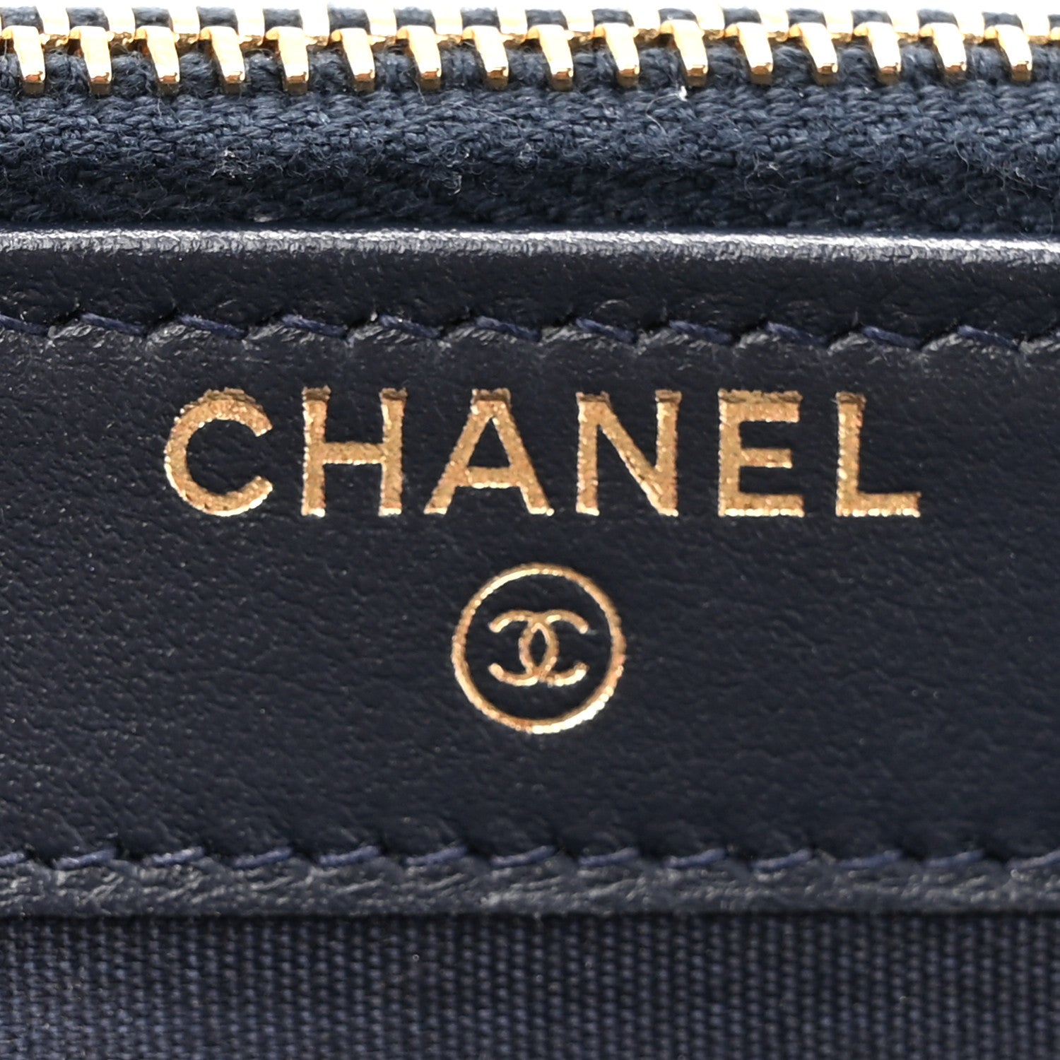 Chanel Canvas Small Deauville Clutch With Chain Navy 8 of 13