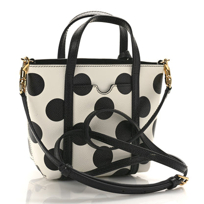 Dolce & Gabbana Dauphine Polka Dot Mini Crossbody Bag White 3 of 9